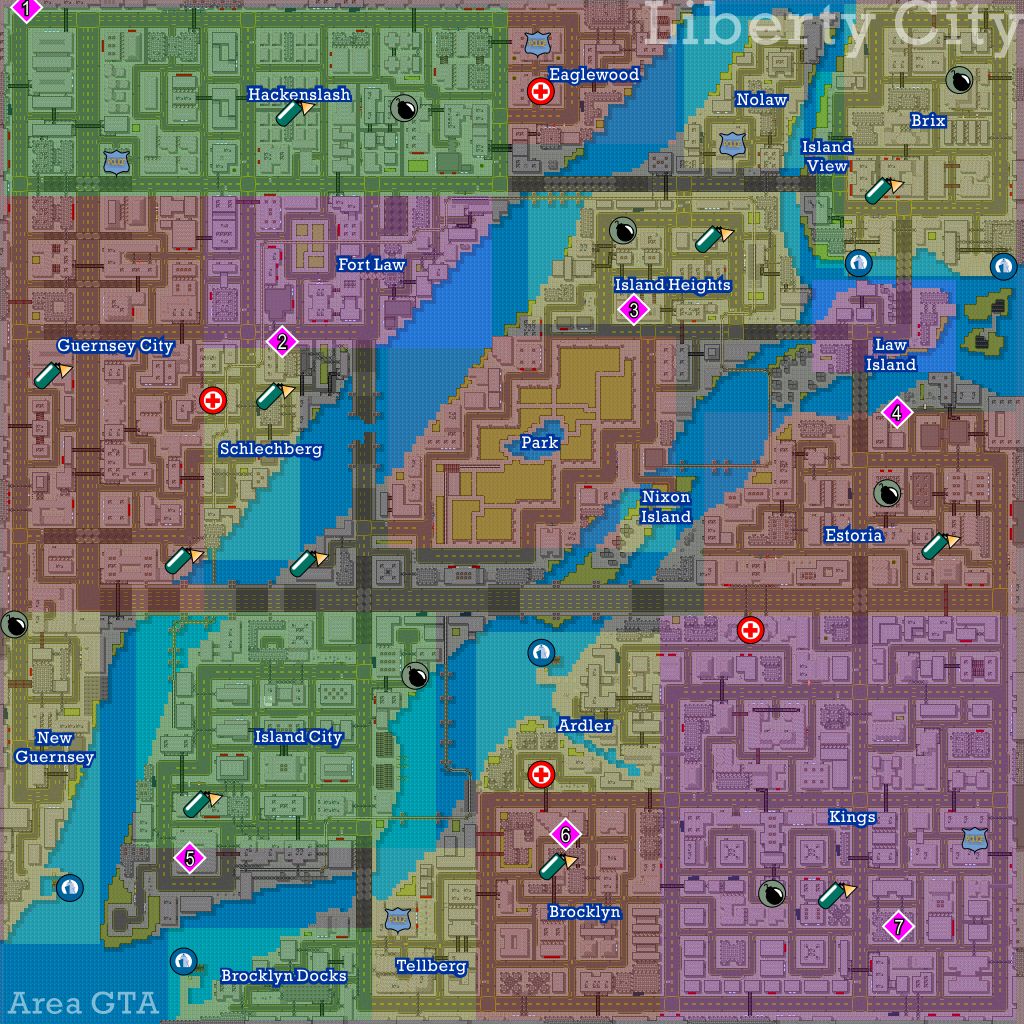 gta 1 map