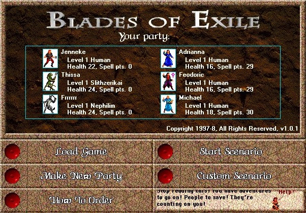 Blades Of Exile Level 1