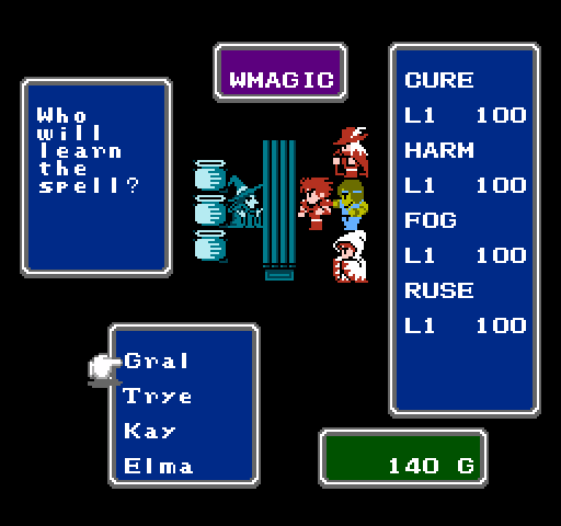 Final Fantasy 1 Magic list: all FF1 spells, their effects, & how to get  more magic