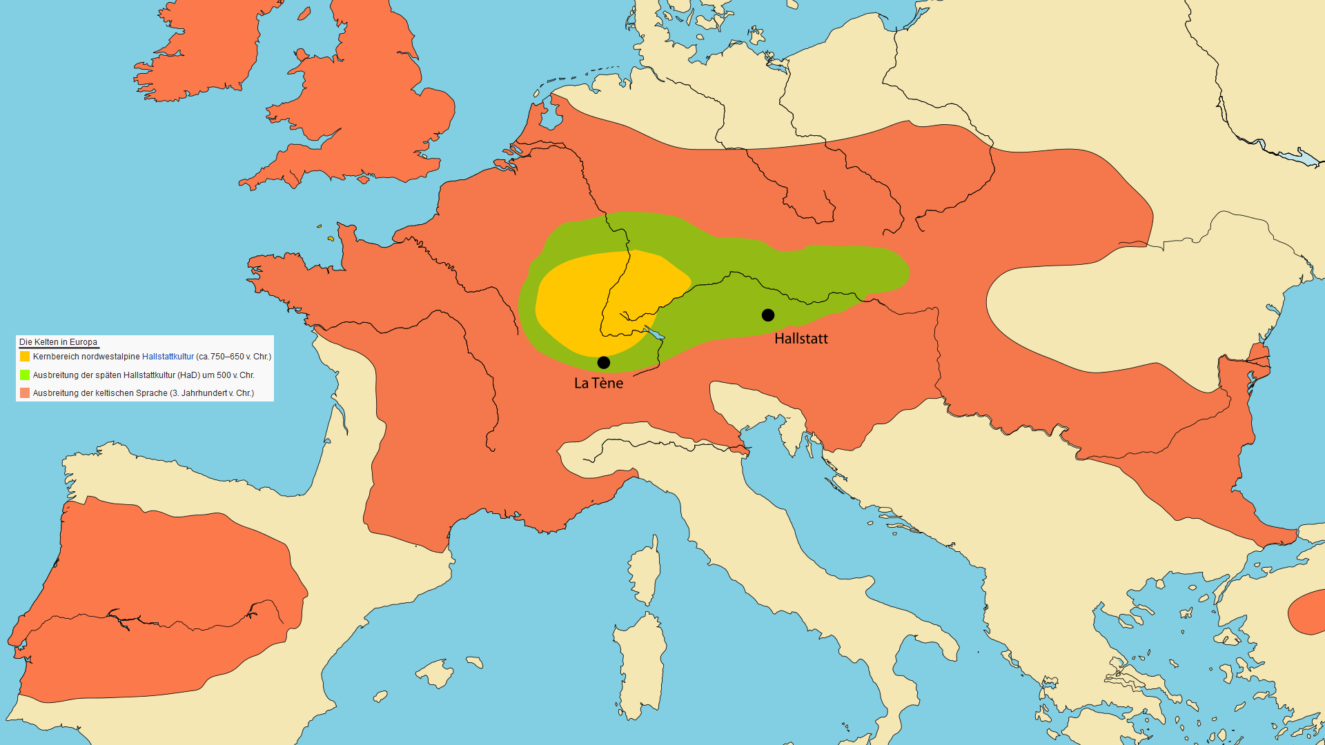 Карта галльских племен