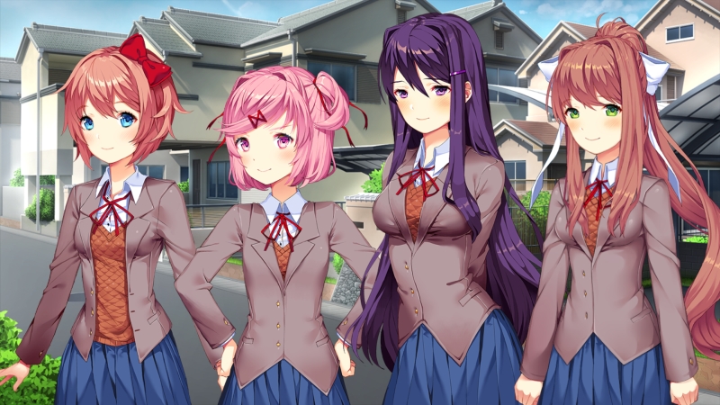 New Monika Route!!!!(Full Playthrough)(DDLC Blue Skies MOD) 