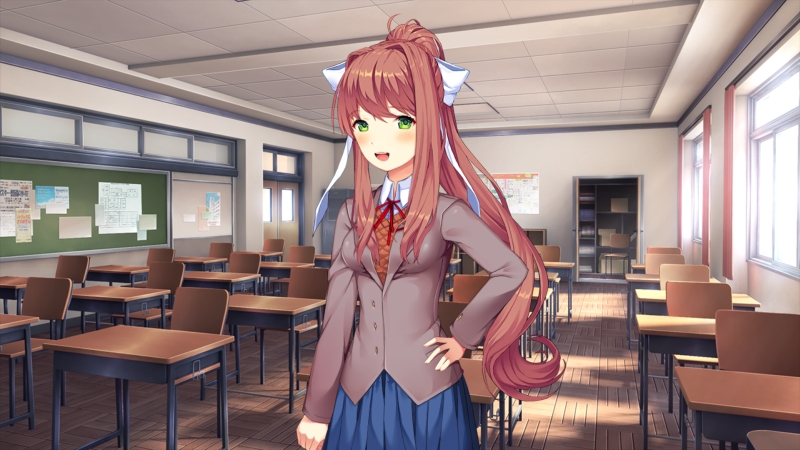 Why does the mod say Monika is 5”5 but the ddlc wiki says she's 5