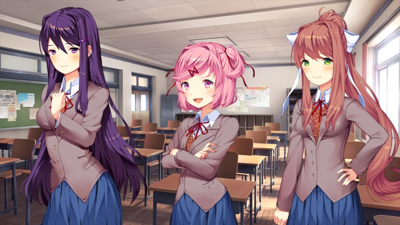 Doki Doki Literature Club: Blue Skies Mod  I am curious with this mod  since it had a huge impact to the DDLC Community. Let's see how this will  go. Download the